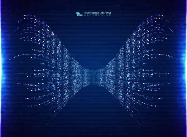 Teknoloji kare desen mavi tasarım enerji hatları soyut