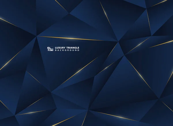 Soyut lüks altın çizgi klasik mavi şablon premium ile.