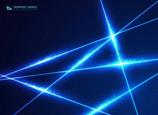 Абстрактна синя технологічна лінія візерунка точок енергетичного дизайну — стоковий вектор