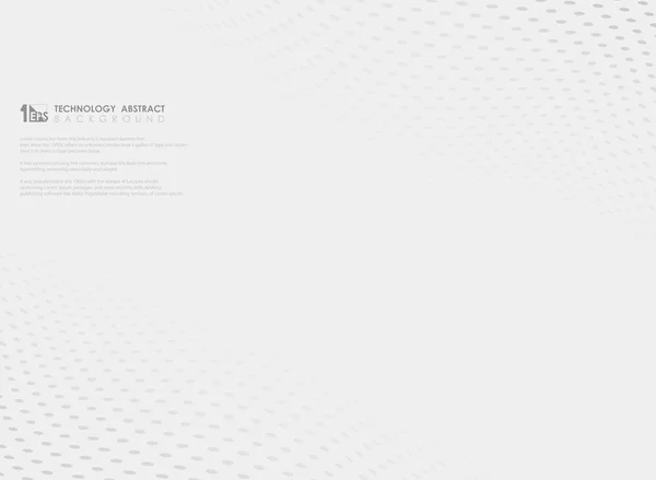 Beyaz arka plan üzerinde soyut dalgalı gri noktalı desene. illüstrasyon vektör eps10