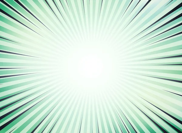 Abstract green sun burst comic background for space of text. illustration vector eps10