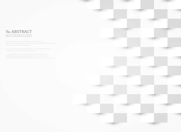 Abstrait papier blanc couper motif géométrique fond de conception. vecteur d'illustration eps10 — Image vectorielle