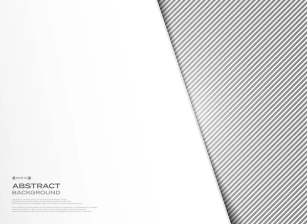 Diseño abstracto de la línea de rayas negras con fondo de cubierta blanca. ilustración vector eps10 — Vector de stock