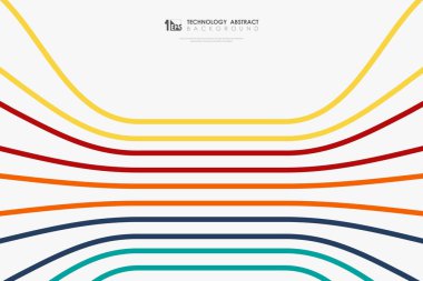 Soyut renkli teknoloji hatları örgü iş sunum arka plan. illüstrasyon vektör eps10