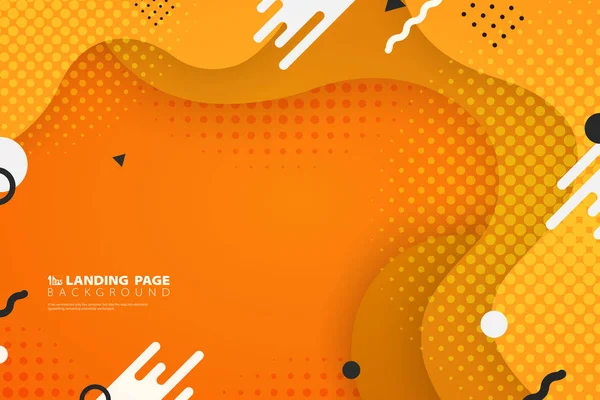 Abstracte kleurrijke landing page Web shape decoratie achtergrond. illustratie vector eps10 — Stockvector