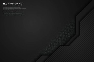 Glitters ile soyut karanlık teknoloji şablonu tasarım dekorasyon. illüstrasyon vektör eps10