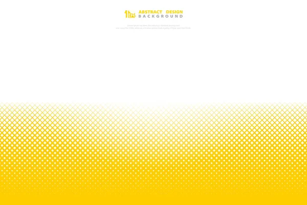 抽象的な黄色のハーフトーン最小幾何学的パターン正方形の背景。イラストベクトル eps10 — ストックベクタ