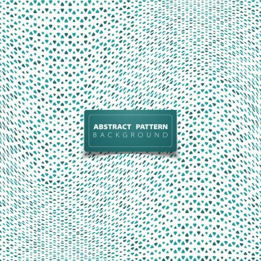 Soyut yeşil üçgen desen örgü minimal kapak tasarımı arka plan.