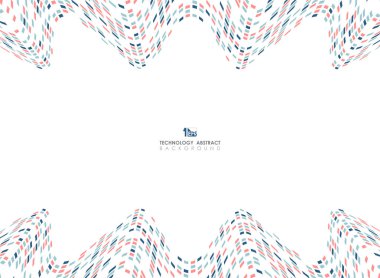 Soyut geometrik renkler hasır dekorasyon deseni dalgalı tasarım kapak arka plan. 