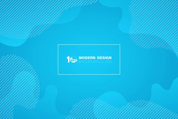 Abstraktní minimální gradient modrý tvar vzor design pozadí. — Stockový vektor