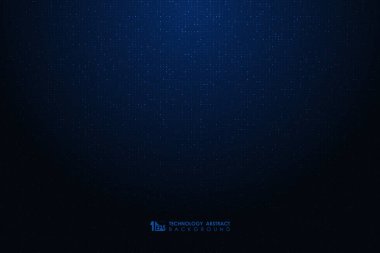 Noktalı parçacıklar desenli soyut fütüristik mavi tasarım dekoratif arka plan. Reklam, poster, sanat eseri, şablon tasarımı, baskı için dekorasyon. Resim vektörü eps10