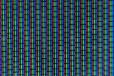 Makro fotoğraf piksel tv ekranında