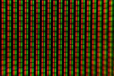 Makro fotoğraf piksel tv ekranında