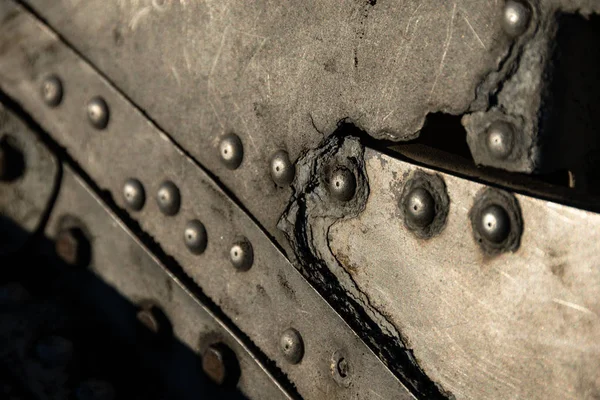 Solheimasandur, İzlanda üzerinde terk edilmiş Dc uçak gövde ambalajını makro fotoğraf