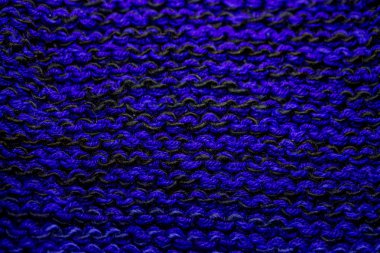 Üstten Görünüm parlak mavi elektrikli el yapımı örgü desen arka plan