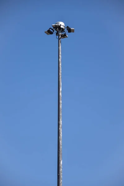 Modern Lamp Post Sunny Day — Stock Photo, Image