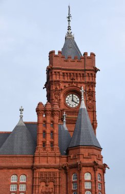 Roald Dahl Plass Cardiff bina kırmızı tuğla pierhead
