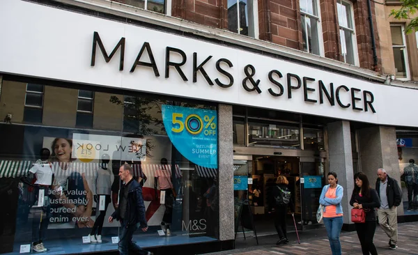 Stirling Reino Unido Agosto 2018 Front Marks Spencers Store Port — Fotografia de Stock