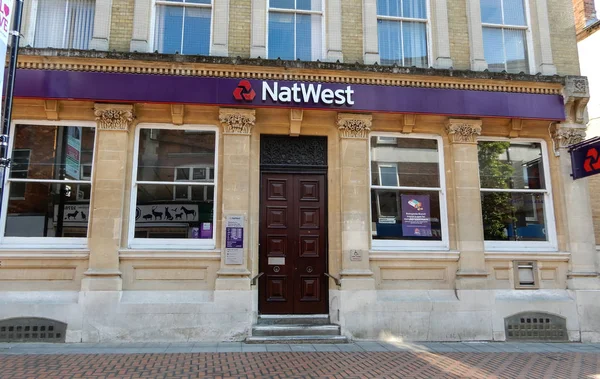 Basingstoke Royaume Uni Juillet 2018 Entrée Principale Succursale Natwest Bank — Photo