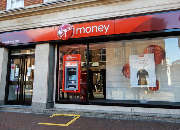 Reading Reino Unido Junho 2018 Store Front Virgin Money Bank — Fotografia de Stock