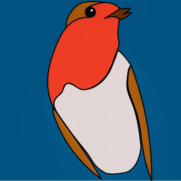Robin grafisch pictogram — Stockfoto