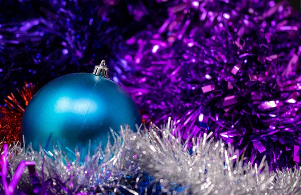Modrý Vánoční cetka — Stock fotografie