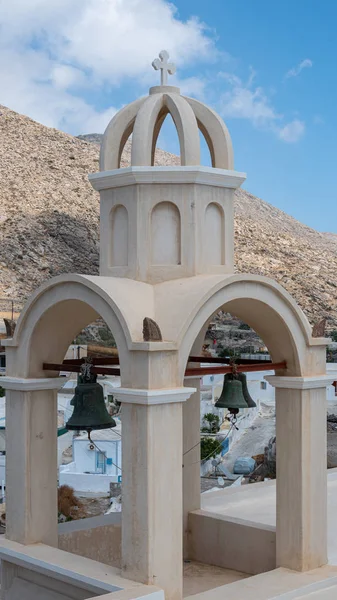 Agios Spyridonas harangtorony temploma — Stock Fotó