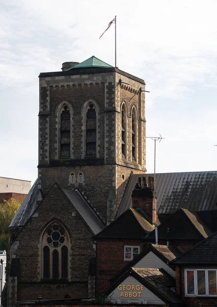 Guildford Ηνωμένο Βασίλειο Νοεμβρίου 2019 Πύργος Της Ενοριακής Εκκλησίας Του — Φωτογραφία Αρχείου