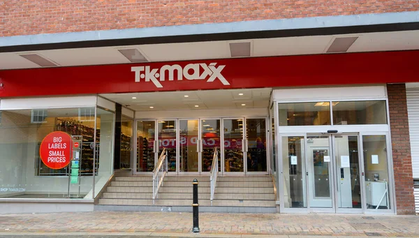 Worcester Reino Unido Marzo 2020 Fachada Tienda Ropa Maxx Shambles —  Fotos de Stock