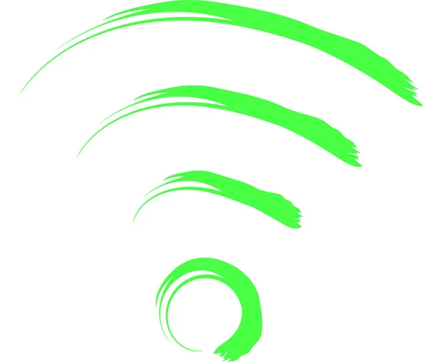 Stiliserad Logotyp Grön Markör För Tryck Eller Användning Online — Stockfoto