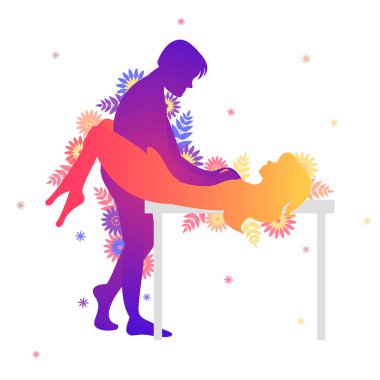 Kama sutra cinsel poz dik açı