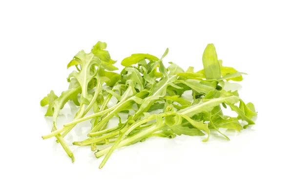 Rucola Fresca Isolata Fondo Bianco Rucola Verde — Foto Stock