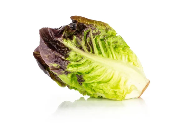 Ein Ganz Frischer Grüner Salat Rot Kleine Edelstein Sorte Seitenansicht — Stockfoto