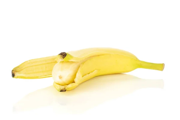 배경에 하나의 신선한 바나나 — 스톡 사진