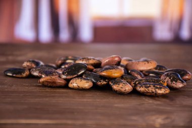 Renkli fasulye boyalı Bayan scarlet runner perdeler ile benekli