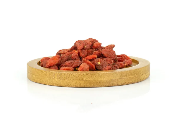 Dried red goji berries isolated on white — Stock Photo, Image