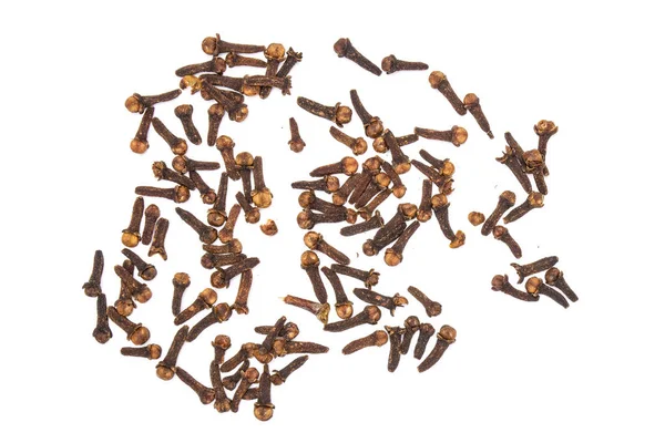 Small dried cloves spice isolated on white Stock Photo
