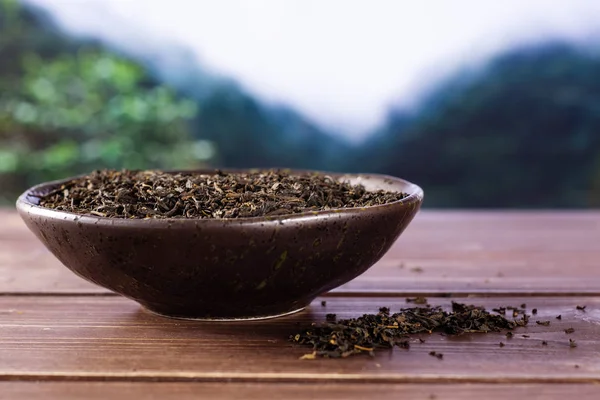 Siyah çay earl gri Asya orman — Stok fotoğraf
