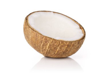 Beyaz izole taze biyo Hindistan cevizi