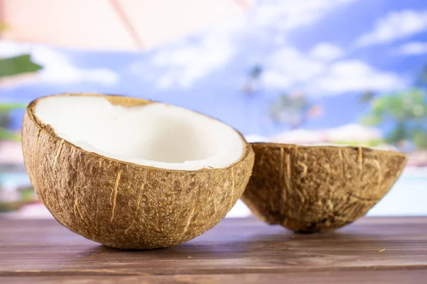 직업에 신선한 바이오 코코넛 — 스톡 사진