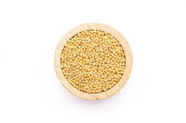 beyaz izole beyaz hardal tohumu