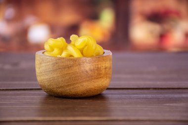 Fırıncı makarna ile rustik mutfak ham