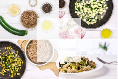 Düdük makarna kabak gri Wood ile