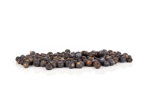 Dry juniper berries isolated on white — Stock Photo, Image