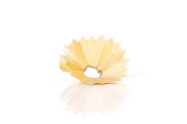 Beyaz izole sarı basit kalem