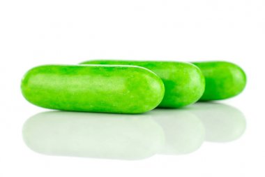 Meyan kökü tatlı comfit beyaz izole