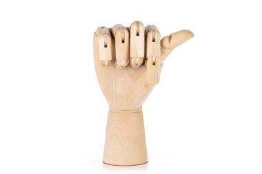 Sağır işaret dili beyaz izole