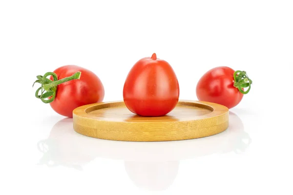 Red cherry tomato isolated on white — Stock Photo, Image