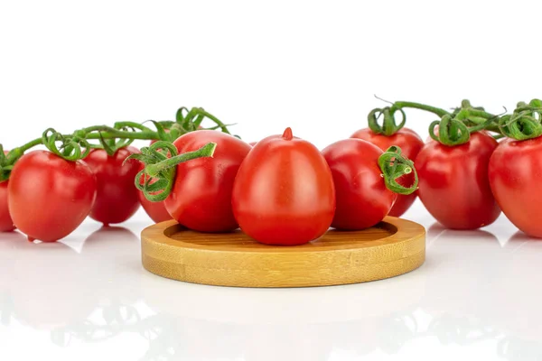 Red cherry tomato isolated on white — Stock Photo, Image