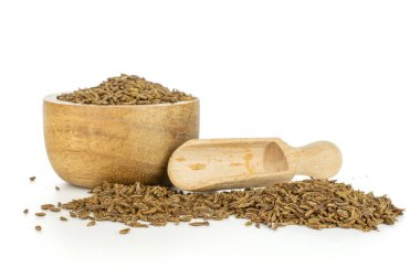 Kuru caraway meyve beyaz izole